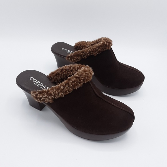 Cordani Dream Brown Suede Mule Heeled Slippers - Picture 3 of 7